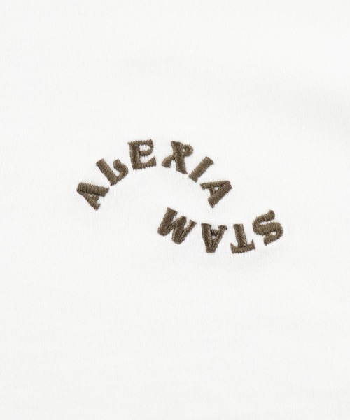 ALEXIA STAM（アリシアスタン）の「Embroidery Logo Tee / ロゴ刺繍Tee（Tシャツ/カットソー・レディース・ホワイト/チャコールグレー/ライトグレー/ブラウン・FREE）」の18枚目の写真