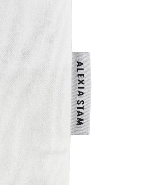 ALEXIA STAM（アリシアスタン）の「Embroidery Logo Tee / ロゴ刺繍Tee（Tシャツ/カットソー・レディース・ホワイト/チャコールグレー/ライトグレー/ブラウン・FREE）」の19枚目の写真