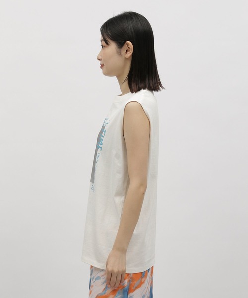 LAKOLE（ラコレ）の「フォトレタリングスリーブレスT / 963219（Tシャツ/カットソー・レディース・ブラック/グレー/ホワイト系5/ホワイト系6・SMALL/MEDIUM）」の17枚目の写真