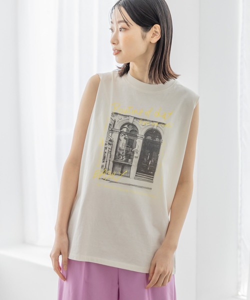 LAKOLE（ラコレ）の「フォトレタリングスリーブレスT / 963219（Tシャツ/カットソー・レディース・ブラック/グレー/ホワイト系5/ホワイト系6・SMALL/MEDIUM）」の19枚目の写真