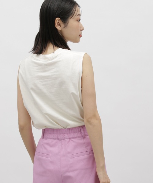 LAKOLE（ラコレ）の「フォトレタリングスリーブレスT / 963219（Tシャツ/カットソー・レディース・ブラック/グレー/ホワイト系5/ホワイト系6・SMALL/MEDIUM）」の16枚目の写真