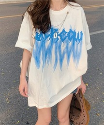 ストリートモードセンターロゴTシャツ