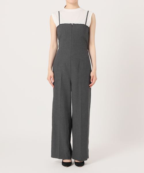 Spick & Span(スピックアンドスパン)の「ハイツイストクロスベアコンビネゾン(サロペット/オーバーオール・レディース・チャコールグレー・38/36)」の12枚目の写真