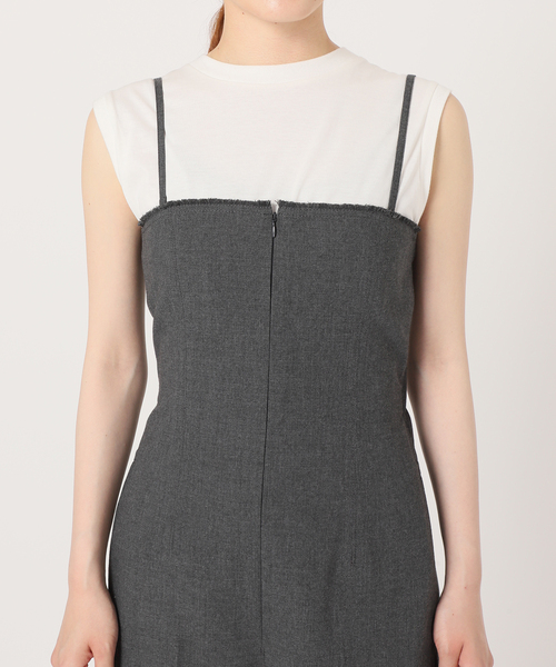 Spick & Span(スピックアンドスパン)の「ハイツイストクロスベアコンビネゾン(サロペット/オーバーオール・レディース・チャコールグレー・38/36)」の15枚目の写真