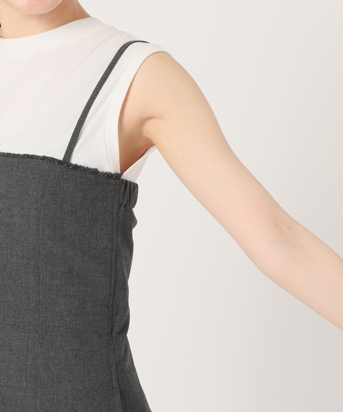 Spick & Span(スピックアンドスパン)の「ハイツイストクロスベアコンビネゾン(サロペット/オーバーオール・レディース・チャコールグレー・38/36)」の17枚目の写真