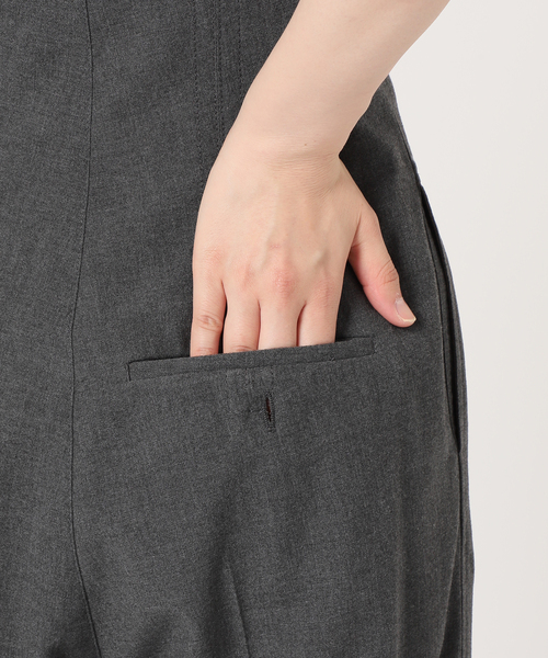 Spick & Span(スピックアンドスパン)の「ハイツイストクロスベアコンビネゾン(サロペット/オーバーオール・レディース・チャコールグレー・38/36)」の19枚目の写真