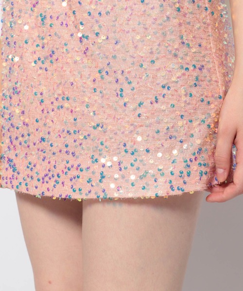FOREVER 21（フォーエバー トゥエンティーワン）の「スパンコールミニスカート（スカート・レディース・ブラック/ピンク・SMALL/MEDIUM）」の17枚目の写真