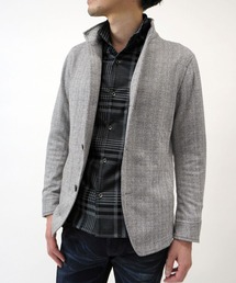 HIDEAWAYS NICOLE | メランジヘリンボンスタンドジャケット(カバーオール)