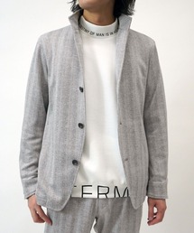 HIDEAWAYS NICOLE | メランジヘリンボンスタンドジャケット(カバーオール)