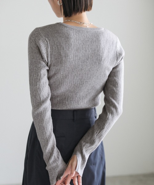 select MOCA（セレクトモカ）の「【8色展開】ニュアンスリブクルー