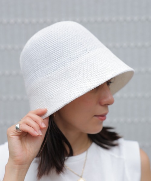 saloon（サルーン）の「SALOON(サルーン)/無地サーモバケットハット（ハット・レディース・アイボリー/ブラック・FREE）」の16枚目の写真