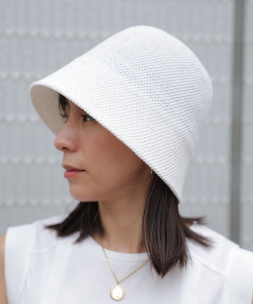 saloon（サルーン）の「SALOON(サルーン)/無地サーモバケットハット（ハット・レディース・アイボリー/ブラック・FREE）」の17枚目の写真
