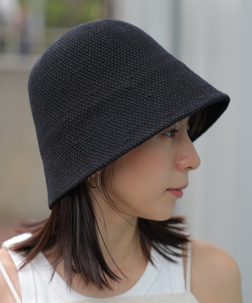 saloon（サルーン）の「SALOON(サルーン)/無地サーモバケットハット（ハット・レディース・アイボリー/ブラック・FREE）」の21枚目の写真