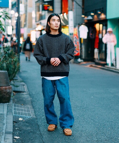 chaos fishing club ニットセーター  カオスフィッシングクラブ BEAMS T（ビームスティー）の「Chaos Fishing Club / FISHEYES