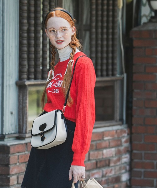 BONLECILL（ボンルシール）の「アソートポストマンショルダーバッグ（ショルダーバッグ・レディース・ブラウン/ブラック/アイボリー/ベージュ系1・FREE）」の9枚目の写真