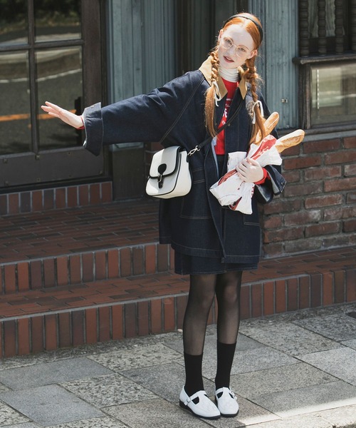 BONLECILL（ボンルシール）の「アソートポストマンショルダーバッグ（ショルダーバッグ・レディース・ブラウン/ブラック/アイボリー/ベージュ系1・FREE）」の7枚目の写真