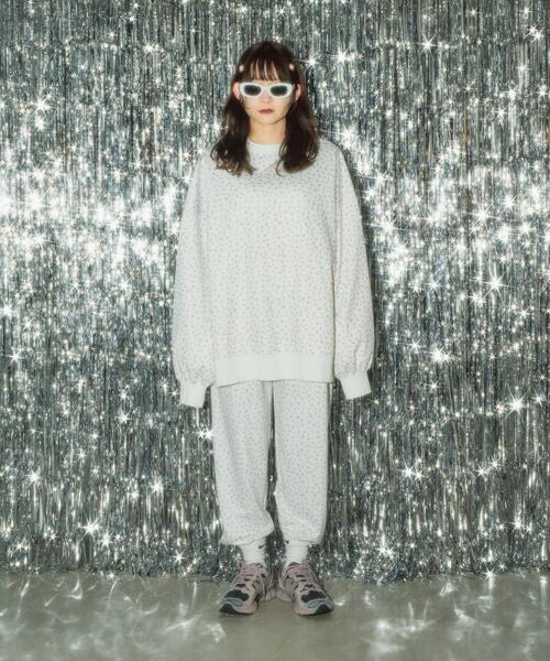 WC（ダブル シー）の「リトルフラワーパターンビッグスウェット（スウェット・レディース・パープル/ピンク・FREE）」の19枚目の写真