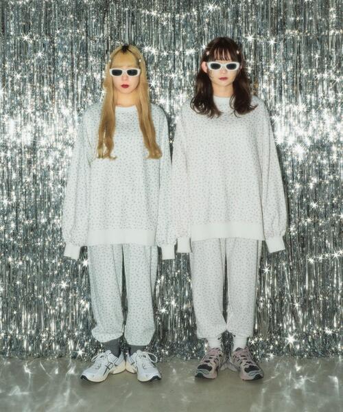 WC（ダブル シー）の「リトルフラワーパターンビッグスウェット（スウェット・レディース・パープル/ピンク・FREE）」の21枚目の写真