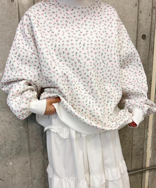 WC（ダブル シー）の「リトルフラワーパターンビッグスウェット（スウェット・レディース・パープル/ピンク・FREE）」の17枚目の写真