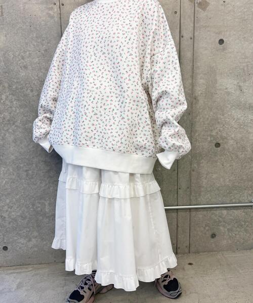 WC（ダブル シー）の「リトルフラワーパターンビッグスウェット（スウェット・レディース・パープル/ピンク・FREE）」の10枚目の写真