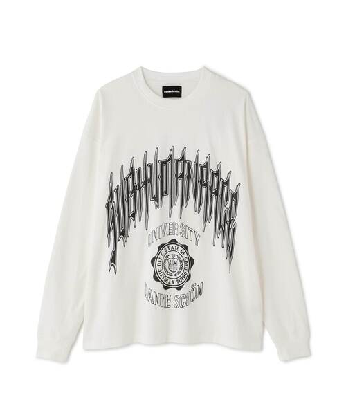 DANKE SCHON(ダンケシェーン)の「【WEB&DEPOT限定】DankeSchon/ダンケシェーン/SUBHUMAN LST/グラフィック ロンT(Tシャツ/カットソー・レディース・ブラック/グレー/ホワイト・L/M/S)」の8枚目の写真