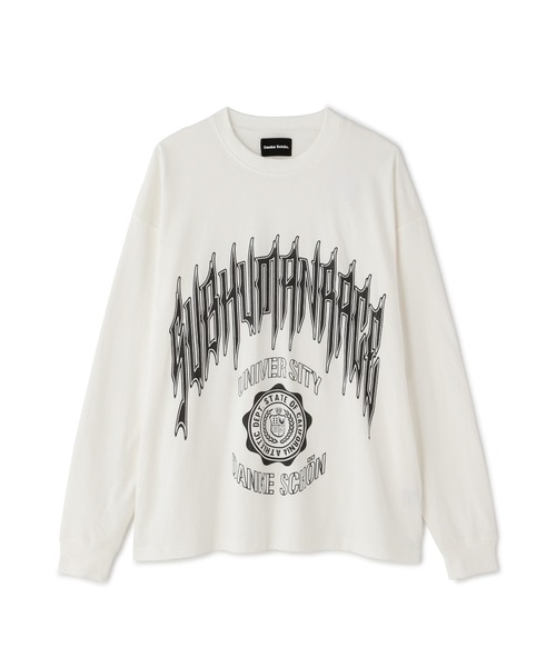 DANKE SCHON(ダンケシェーン)の「【WEB&DEPOT限定】DankeSchon/ダンケシェーン/SUBHUMAN LST/グラフィック ロンT(Tシャツ/カットソー・レディース・ブラック/グレー/ホワイト・L/M/S)」の1枚目の写真