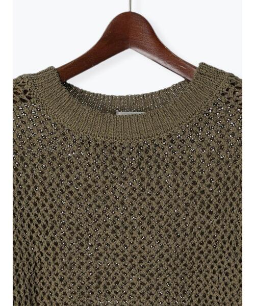 Te chichi（テチチ）の「【Atelier Militaire】テープヤーンメッシュニット（ニット/セーター・レディース・オリーブ・F）」の18枚目の写真