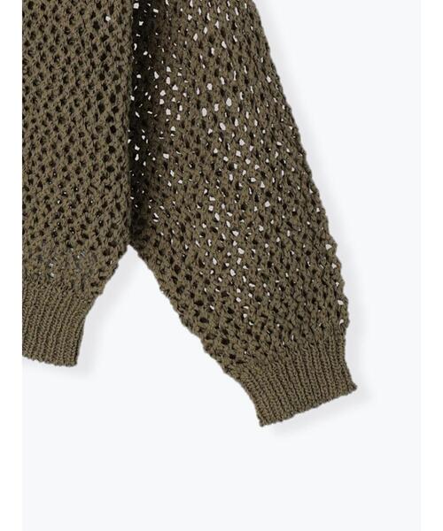 Te chichi（テチチ）の「【Atelier Militaire】テープヤーンメッシュニット（ニット/セーター・レディース・オリーブ・F）」の19枚目の写真