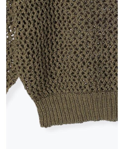Te chichi（テチチ）の「【Atelier Militaire】テープヤーンメッシュニット（ニット/セーター・レディース・オリーブ・F）」の20枚目の写真