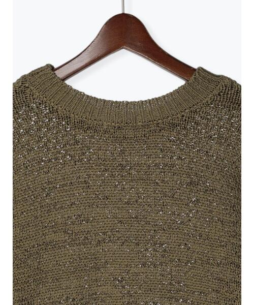 Te chichi（テチチ）の「【Atelier Militaire】テープヤーンメッシュニット（ニット/セーター・レディース・オリーブ・F）」の21枚目の写真