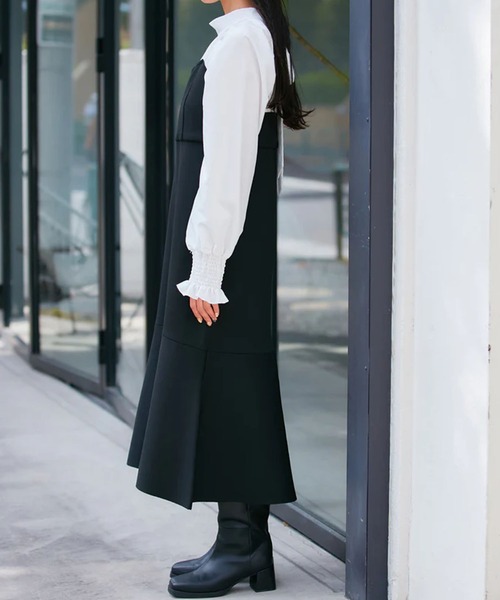 VIS(ビス)の「【VIS DRESS】バックリボンドッキングマーメイドワンピース(ワンピース・レディース・ブラック/ホワイト系その他5・FREE)」の20枚目の写真