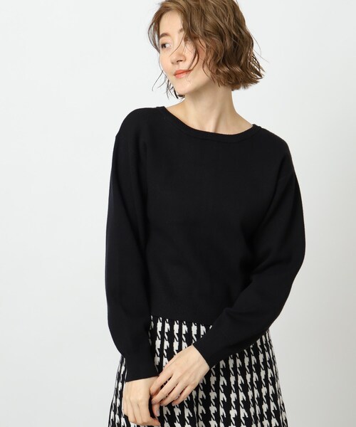 grove（グローブ）の「◆ゴールドボタンが華やか見え！前後2WAYで着回し上手なカーディガン（カーディガン/ボレロ・レディース・オフホワイト/ナチュラル/ブラック/サックスブルー・02/03/05/01/04）」の13枚目の写真