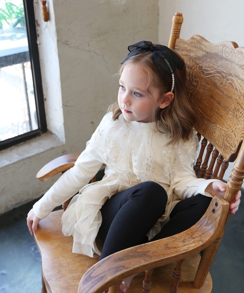 Rora(ローラ)の「ゆめ チュチュ スカッツ / スカートパンツ レギンス(スカート・キッズ・ブラック×ゴールド/シャンパン・110/140/100/120/130)」の8枚目の写真