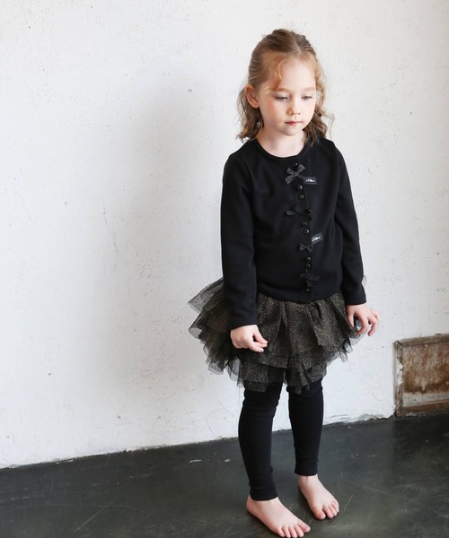 Rora(ローラ)の「ゆめ チュチュ スカッツ / スカートパンツ レギンス(スカート・キッズ・ブラック×ゴールド/シャンパン・110/140/100/120/130)」の21枚目の写真