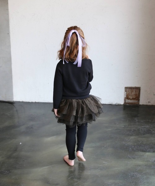 Rora(ローラ)の「ゆめ チュチュ スカッツ / スカートパンツ レギンス(スカート・キッズ・ブラック×ゴールド/シャンパン・110/140/100/120/130)」の22枚目の写真