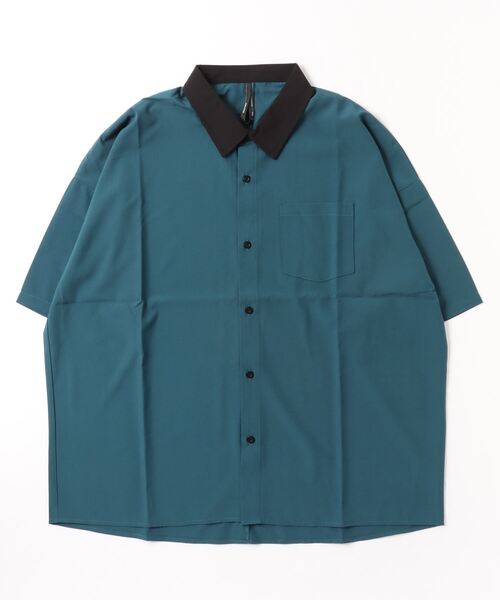 Mag.(マグ)の「【Ir】ポリストレッチクレリックシャツSS(シャツ/ブラウス・メンズ・チャコールグレー/グリーン/ホワイト・LARGE/MEDIUM)」の3枚目の写真