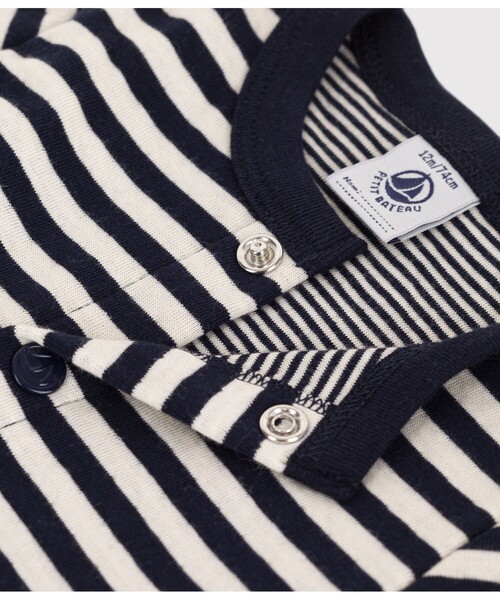 PETIT BATEAU（プチバトー）の「チュビックミラレカーディガン（カーディガン/ボレロ・キッズ・ブルー系その他・12MONTH/36MONTH/24MONTH/18MONTH）」の4枚目の写真