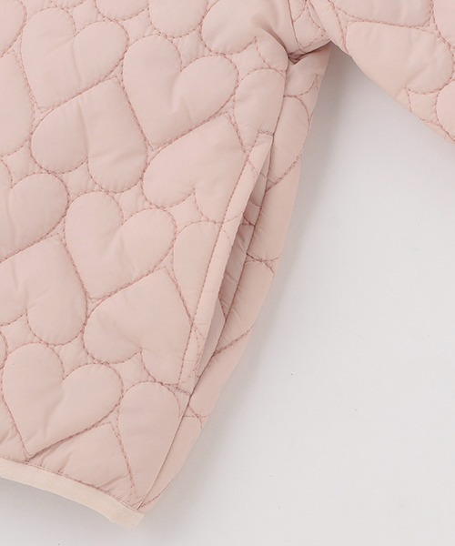 petit main（プティマイン）の「ハートキルティングジャケット（ブルゾン・キッズ・ネイビー/ライトベージュ/ライトピンク・130cm/90cm/120cm/80ｃｍ/110cm/100cm）」の7枚目の写真
