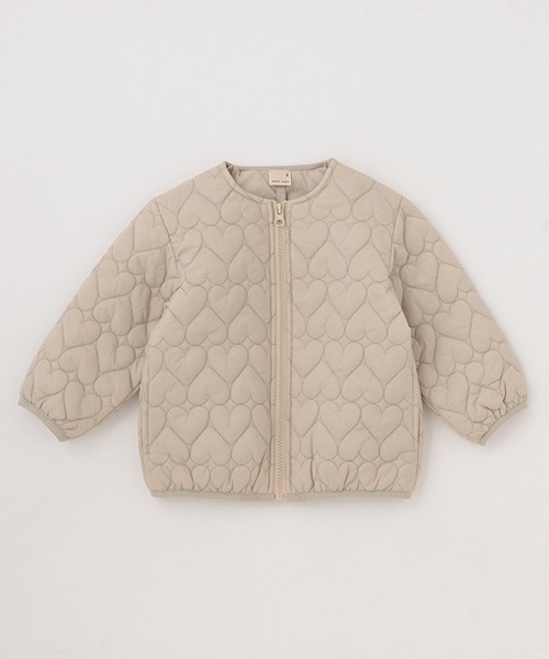 petit main（プティマイン）の「ハートキルティングジャケット（ブルゾン・キッズ・ネイビー/ライトベージュ/ライトピンク・130cm/90cm/120cm/80ｃｍ/110cm/100cm）」の13枚目の写真