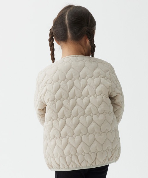 petit main（プティマイン）の「ハートキルティングジャケット（ブルゾン・キッズ・ネイビー/ライトベージュ/ライトピンク・130cm/90cm/120cm/80ｃｍ/110cm/100cm）」の16枚目の写真