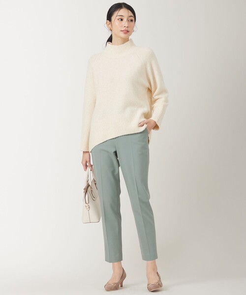 ANY SIS(エニィスィス)の「【大人百花掲載 ヨンアさん着用】ハイネックバックポイント ニット(ニット/セーター・レディース・ライトグレー系/黄土色系/スカイブルー系/ライトイエロー系/ピンク系/アイボリー系・4)」の19枚目の写真