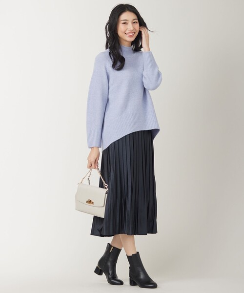 ANY SIS(エニィスィス)の「【大人百花掲載 ヨンアさん着用】ハイネックバックポイント ニット(ニット/セーター・レディース・ライトグレー系/黄土色系/スカイブルー系/ライトイエロー系/ピンク系/アイボリー系・4)」の20枚目の写真