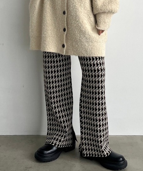 LOWRYS FARM(ローリーズファーム)の「スムースニットパンツ 969795(その他パンツ・レディース・ブラウン/ブラック/その他/チャコールグレー/ブルー・FREE)」の5枚目の写真