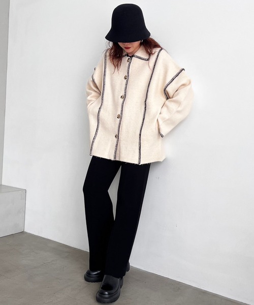 LOWRYS FARM(ローリーズファーム)の「スムースニットパンツ 969795(その他パンツ・レディース・ブラウン/ブラック/その他/チャコールグレー/ブルー・FREE)」の8枚目の写真