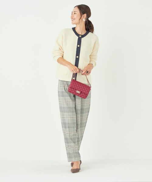 shipsシップス　ニット ツイード カーディガン　ネイビー SHIPS Colors（シップス カラーズ）の「SHIPS Colors:〈手洗い