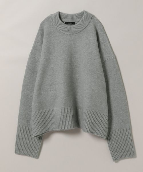 JEANASIS（ジーナシス）の「5Gストレッチカラークルーネックプルオーバー/988061（ニット/セーター・レディース・イエロー/グレー/オフホワイト・FREE）」の2枚目の写真