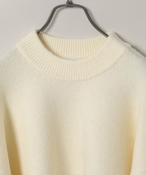 JEANASIS（ジーナシス）の「5Gストレッチカラークルーネックプルオーバー/988061（ニット/セーター・レディース・イエロー/グレー/オフホワイト・FREE）」の5枚目の写真