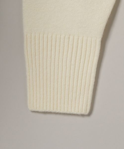 JEANASIS（ジーナシス）の「5Gストレッチカラークルーネックプルオーバー/988061（ニット/セーター・レディース・イエロー/グレー/オフホワイト・FREE）」の7枚目の写真