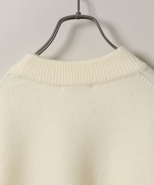 JEANASIS（ジーナシス）の「5Gストレッチカラークルーネックプルオーバー/988061（ニット/セーター・レディース・イエロー/グレー/オフホワイト・FREE）」の9枚目の写真