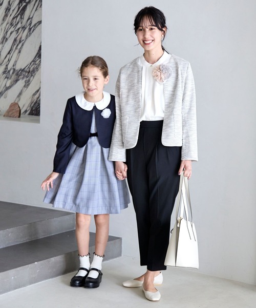 GLOBAL WORK（グローバルワーク）の「お手入れらくらく2WAYボウタイブラウス/970919（シャツ/ブラウス・レディース・ホワイト系その他/ライトブルー/オフホワイト・MEDIUM/LARGE）」の5枚目の写真